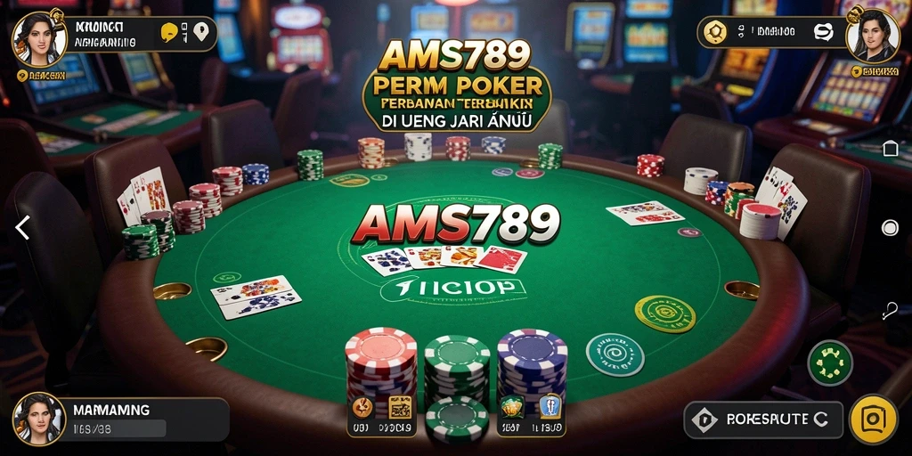 Tampilan hebat dari gameplay poker di AMS789.