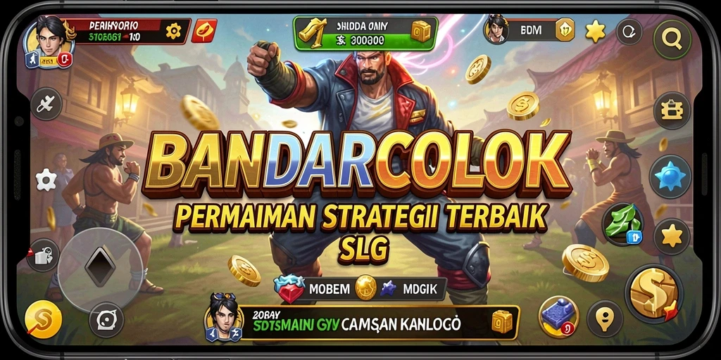 Screenshot utama gameplay BANDARCOLOK yang menunjukkan aksi pertempuran strategis.