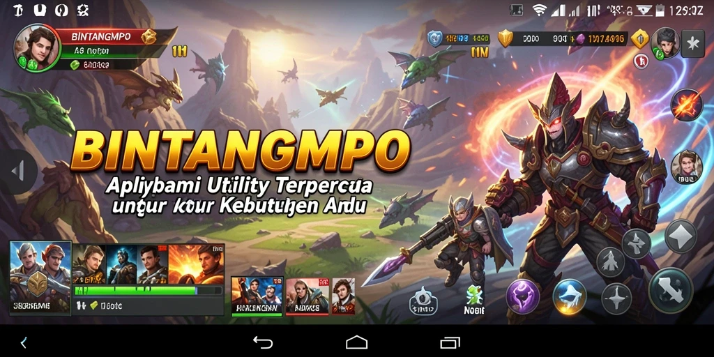 Tampilan antarmuka utama BINTANGMPO menunjukkan kemudahan penggunaan.