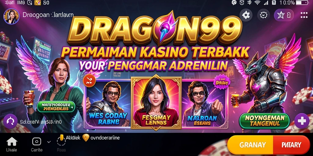 Screenshot permainan Kasino yang menampilkan aksi mendebarkan di DRAGON99.