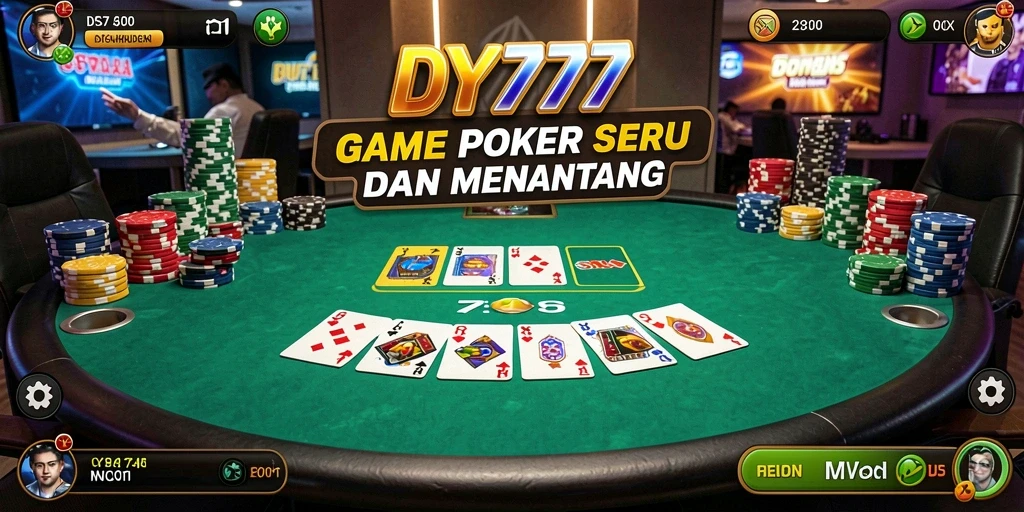 Gameplay menarik DY777 yang menampilkan pengalaman Poker yang seru.