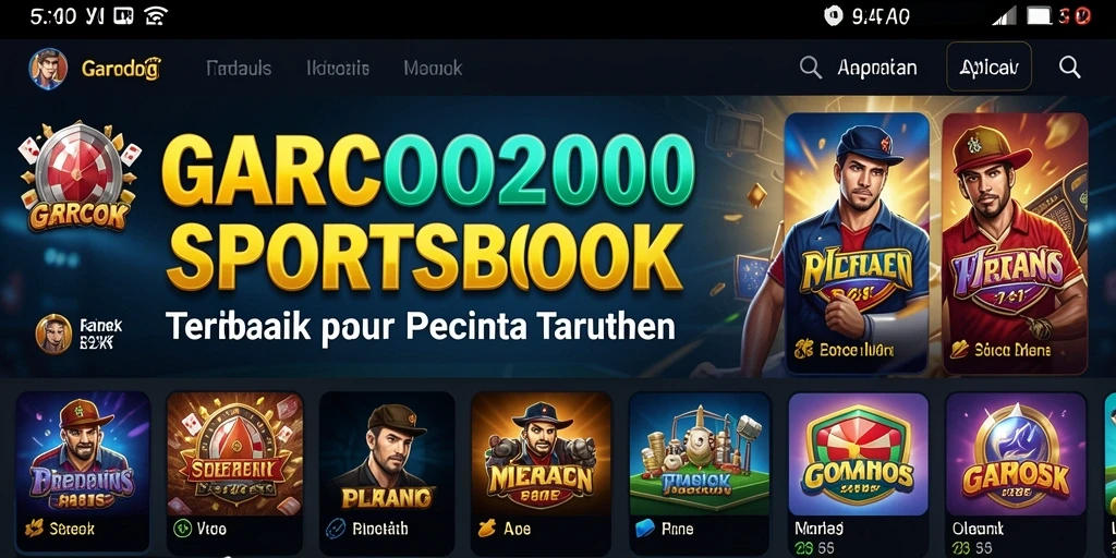 Tampilan gameplay taruhan langsung di aplikasi GARCO200.