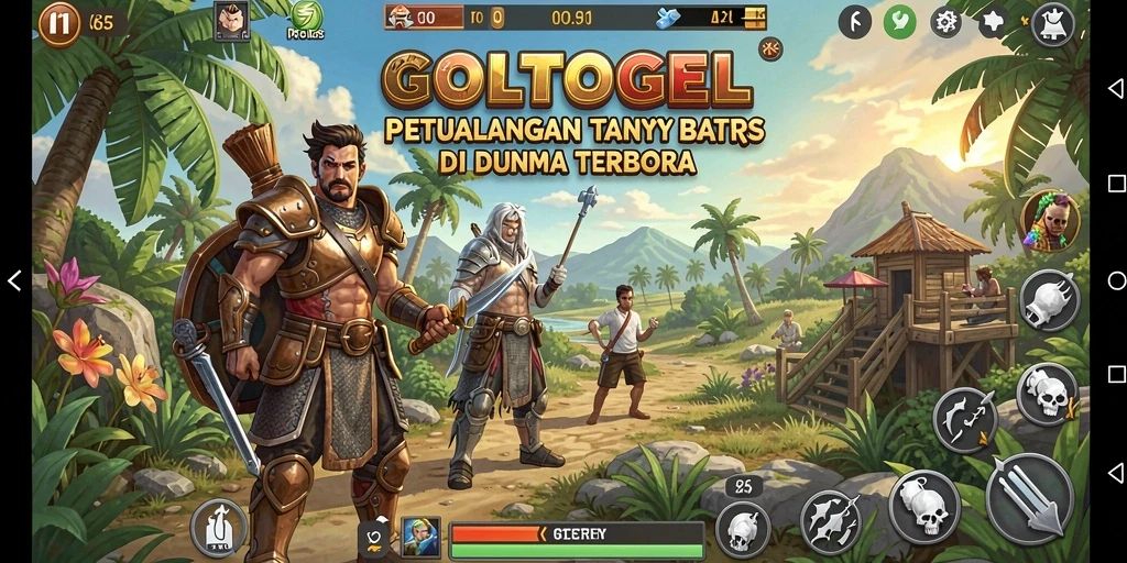 Menampilkan aksi seru dalam gameplay dunia terbuka GOLTOGEL.