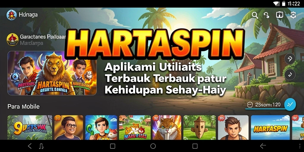 Tampilan antarmuka HARTASPIN yang elegan dan fungsional.