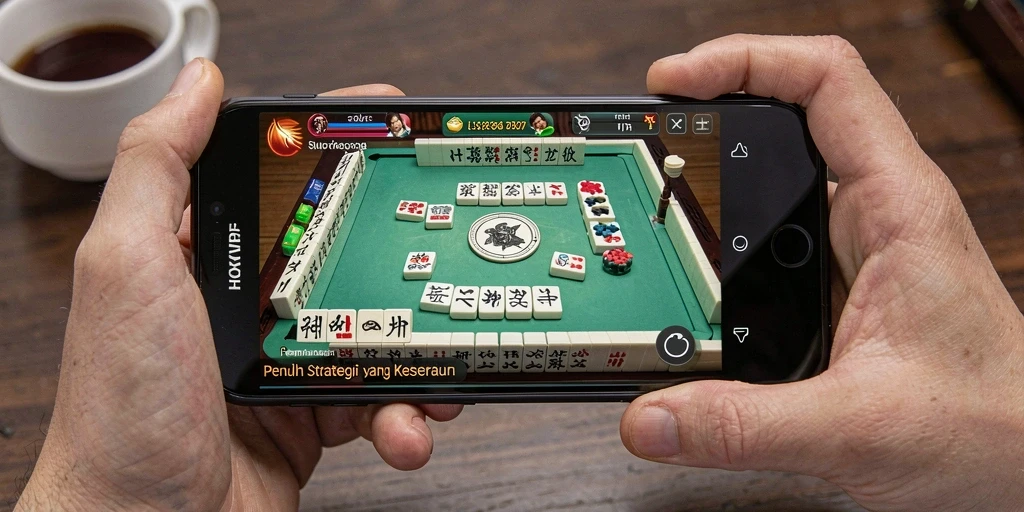 Tampilan screenshot gameplay HOKIVIP yang menampilkan keseruan permainan Mahjong.