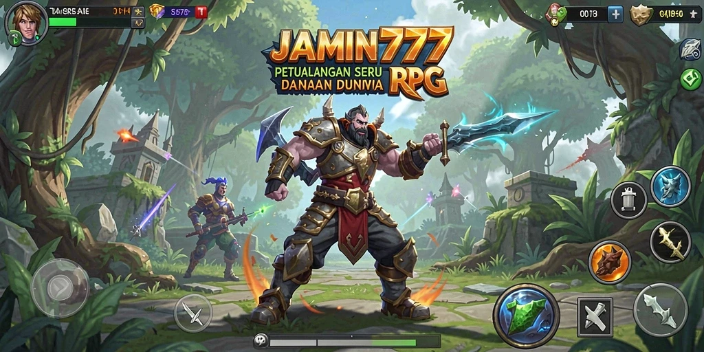 Screenshot utama JAMIN777 menampilkan seru dan menariknya gameplay RPG.