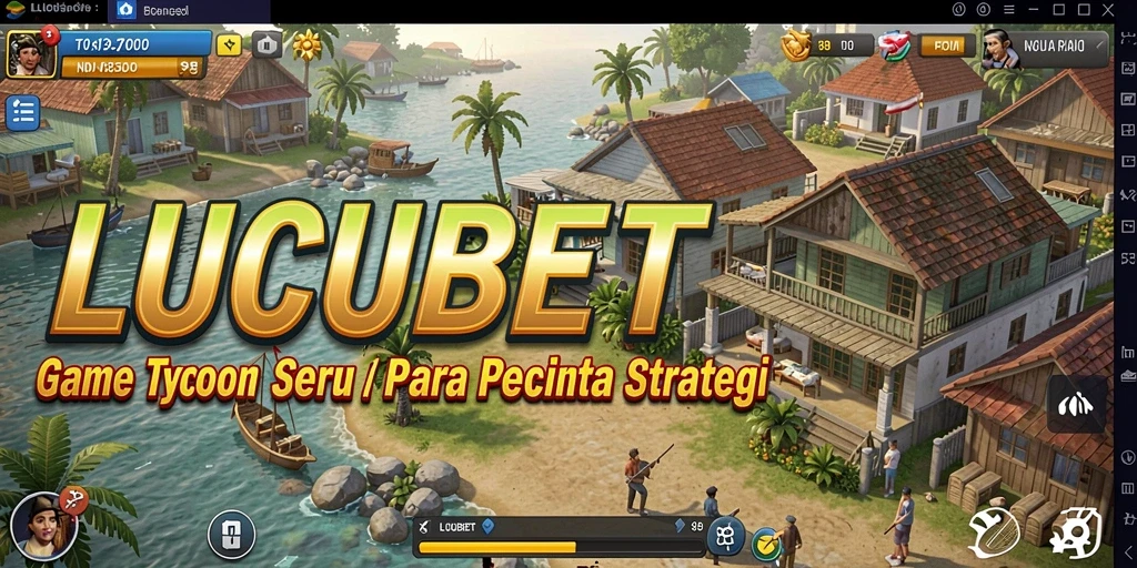 Tampilan gameplay menarik dari LUCUBET saat mengelola bisnis Tycoon.