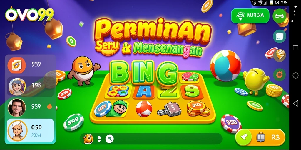 Tampilan bermain Bingo yang seru di OVO99 dengan pemain aktif dan hadiah menarik.