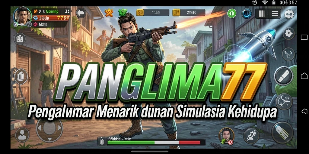 Tampilan gameplay PANGLIMA77 yang menampilkan interaksi dinamis.