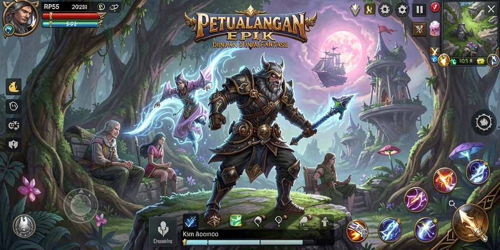 Gameplay menarik dalam RP55 yang menempatkan pemain dalam petualangan epik.