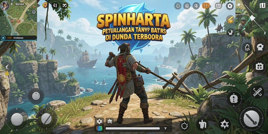 Tampilan gameplay Open World di SPINHARTA yang menakjubkan.