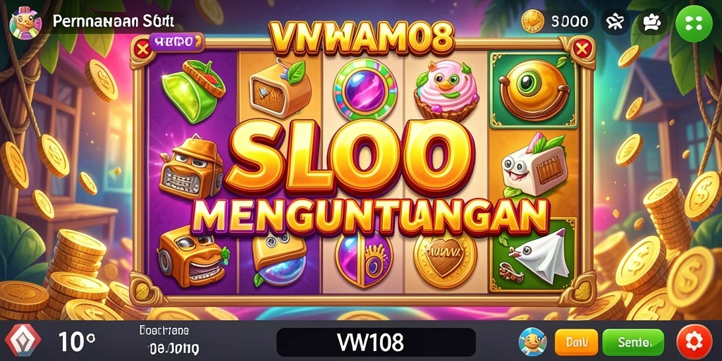 Tampilan gameplay seru dari VW108 dengan berbagai tema slot menarik.
